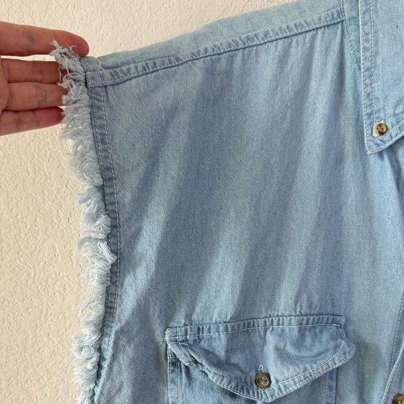 Sturgis 2013 Black Hills Rally Biker’s Club Sleeveless Denim Shirt Vest 3XL - Picture 3 of 7